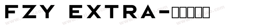 fzy extra字体转换